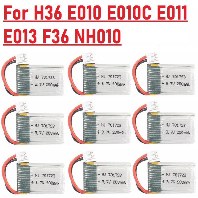 Eachine Drone E010 - 1-20 adet 3.7v 200mah 701723 LIPO