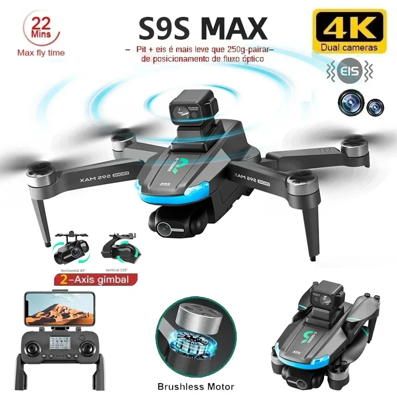 YENI S9S MAX MINI Drone 4K 2 E - Drone Camera Hd incelemesi ve fiyatı