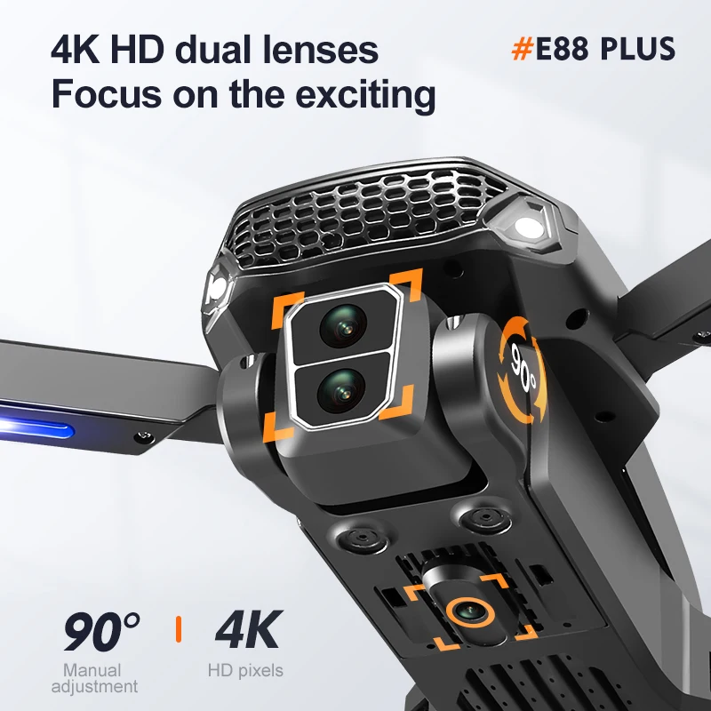Yeni E88 Plus Quadcopter Drone - Drone Camera Night Vision incelemesi ve fiyatı